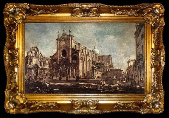framed  GUARDI, Francesco Campo Santi Giovanni e Paolo fh, ta009-2